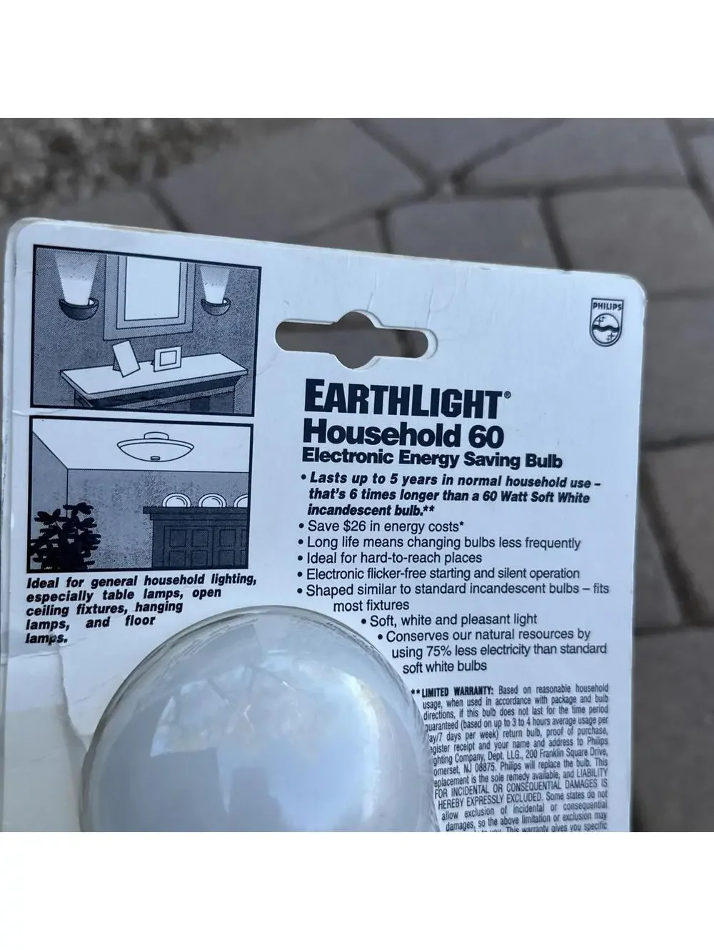 Philips Earthlight Household 60 Energy Saving Bulb